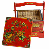 Wedding Gift Basket Antique Candy Plate Retro Hand Basket Wedding Jewelry Box Traditional Food Box High-end Gift-giving Flower Basket