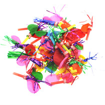 Creative Novelty Gold Silk Balloon Whistle Kid Children Student Gift Night Market Stall Toys Wholesale Kindergarten