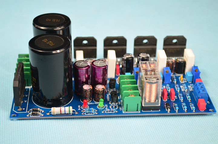 120w 120w lm3886双并联纯后级功放板 带保护 参考乐林电路成品板