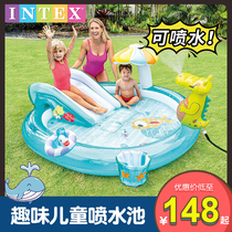 INTEX Infant Inflatable Swimming Pool Family Large Ocean Ball Pool Sand Pool Home Baby Spray Pool