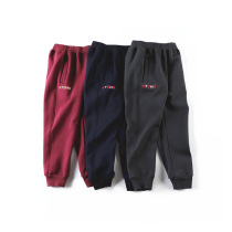 Stone mother childrens clothing autumn and winter new children plus velvet thick sweatpants Boys Girls casual long pants