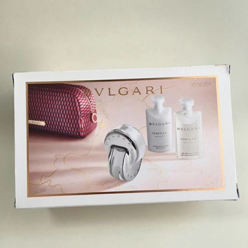 正品宝格丽白水晶晶莹纯香四件套礼盒特价包邮