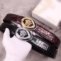 2021 New Beauty Human Head Leather Belt Men Casual Genuine Leather Belts and Europe 100 lap pants with male smooth cingulum tide