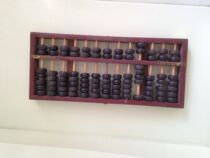 Old objects nostalgic collection in the 1970s 13 wooden frame wooden beads old small abacus abacus film and television props
