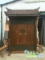 YQ085 solid wood door old elm antique villa courtyard tea house into the ancestral hall rural ancient house double door
