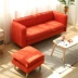 Sofa vải Bắc Âu căn hộ nhỏ hiện đại tối giản phòng khách đôi ba người có thể tháo rời và có thể giặt sofa lắp ráp - Ghế sô pha