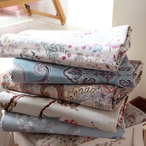 Old coarse cloth bunk bed linen cotton linen full active printing and dyeing thickened coarse cloth cool mat cloth canvas set for three sets of summer