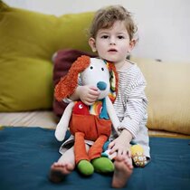 Export France EBULOBO Original clothing Little sheep Cows Big Dog Versatile Dolls Accompany Sleeping Doll Cuddle Puppet