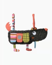 Export France EBULOBO Original dress Large grey wolf Multi-functional hanging cloth Book foreign trade baby toy