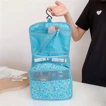 Export French light blue small flower travel storage bag storage bag bag reduction label without tag