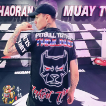 Joint tattoo shop VS Phuket AKA Muay Thai gym quick-drying fabric digital printing mens and womens sports short sleeves