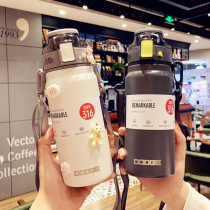 316 stainless steel insulation cup lady large capacity with straw sports cup male senior sense and convenient portable cup