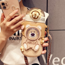 Childrens thermostat cup high capacity 316 stainless steel cup baby with straw portable water bottle pot