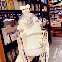 Cute Cup Lady high value couple stainless steel cup children with straw cup boys