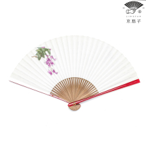 Beijing Fan) Changxia Chinese style ancient Chinese style Hanfu accessories men and women in summer portable pastoral style bamboo folding fan