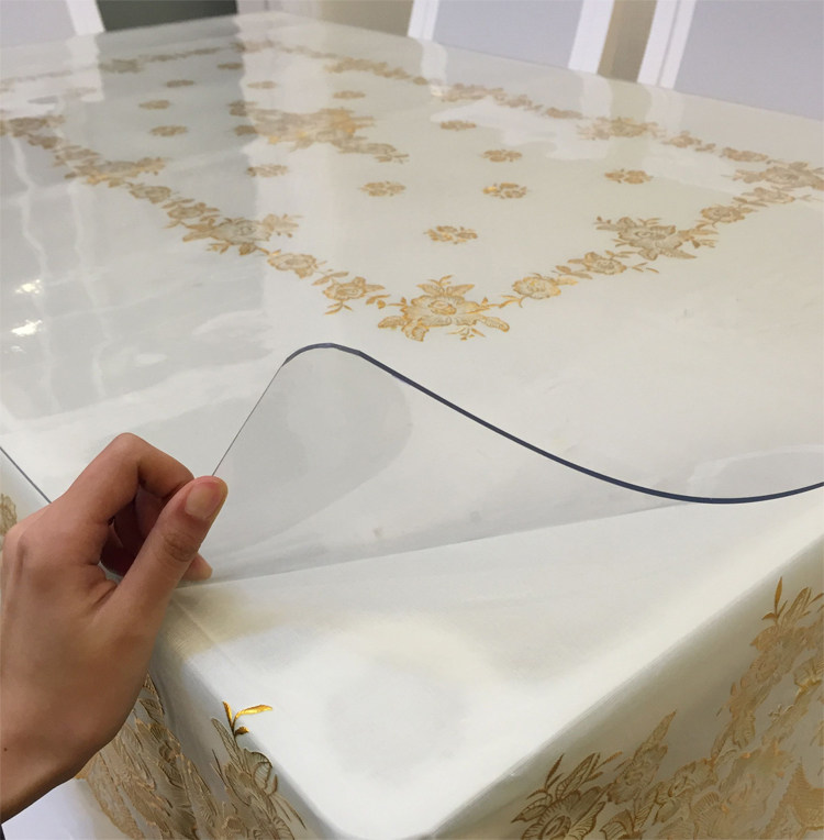 欧式pvc塑料茶几布免洗正方形台布防水防油餐桌布耐热烫金方桌布