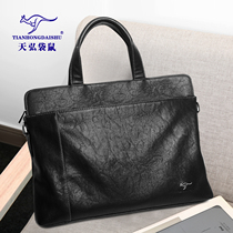 Genuine Leather Men Bag men handbag Business single shoulder bag Inclined Satchel Bag Crosswalk Bull Leather Bag Documents Bag Casual Backpacks