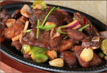 Black pepper iron plate pork pork ribs pork ribs 400g frozen semi-finished products hotel ingredients specialty private kitchen dish