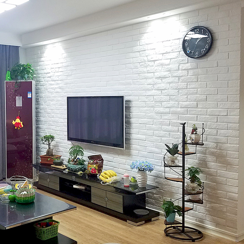 青山白砖白色文化砖仿古砖客厅电视背景墙简约文化石北欧瓷砖室内