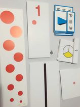 Montessori teaching aids Montessori Montessori early education toy number and chip corresponding card