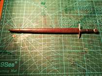 Soldier model sword miniature cold weapon model restoration