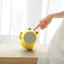 Wealth Cat beckons sleep light girl heart bedroom decoration light Korean cute student dormitory Princess night light