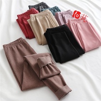 Autumn and winter cotton double-sided velvet leggings