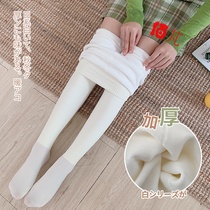 Autumn and winter thickened Velvet White pantyhose warm milk white stockings Japanese adult white leggings socks women