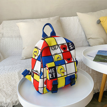 Kindergarten mini schoolbag light simple funny backpack children's tide bag boys and girls fashion Korean backpack