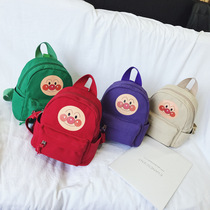 Anti-lost children canvas backpack tide Children Baby bread cute Superman backpack cartoon kindergarten schoolbag