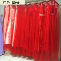 Wedding dress cover mesh veil transparent dress bag extended custom wedding bag red cover dust cover