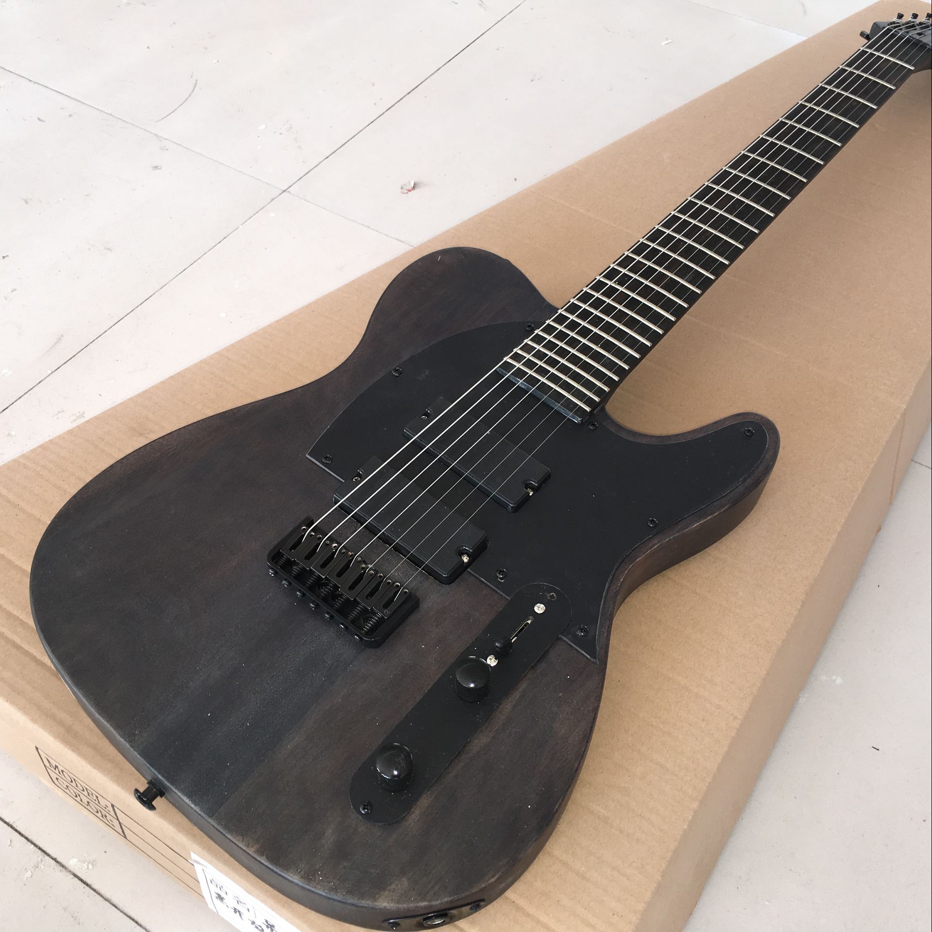 tele 透明黑色电吉他 可按要求定制定做电吉他_7折现价1799元