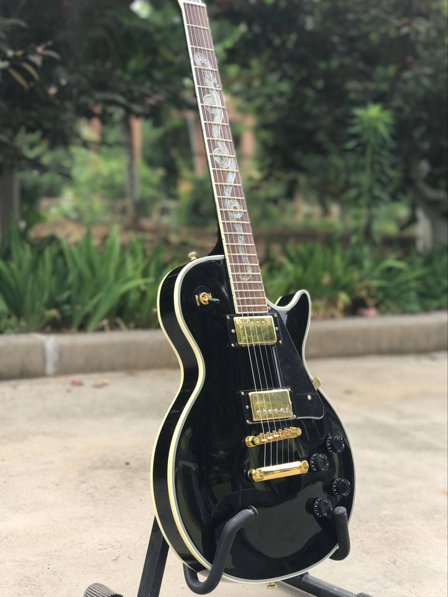 g 吉布森 custom shop 黑色明亮吉他,电吉他定制店_7折现价1299元