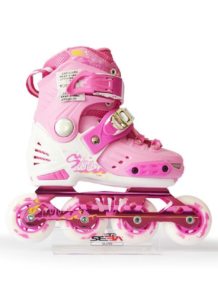 斯凯汀新鲜儿童初学花式平花溜冰轮滑鞋