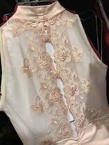 Floating dance Portugal imported ballet rosa embroidery ballet dance yoga one-piece suit amelie