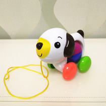 Drag toddler toy pull car baby pull dog hand rope pull cord pull toy car 1-3 year old baby toy