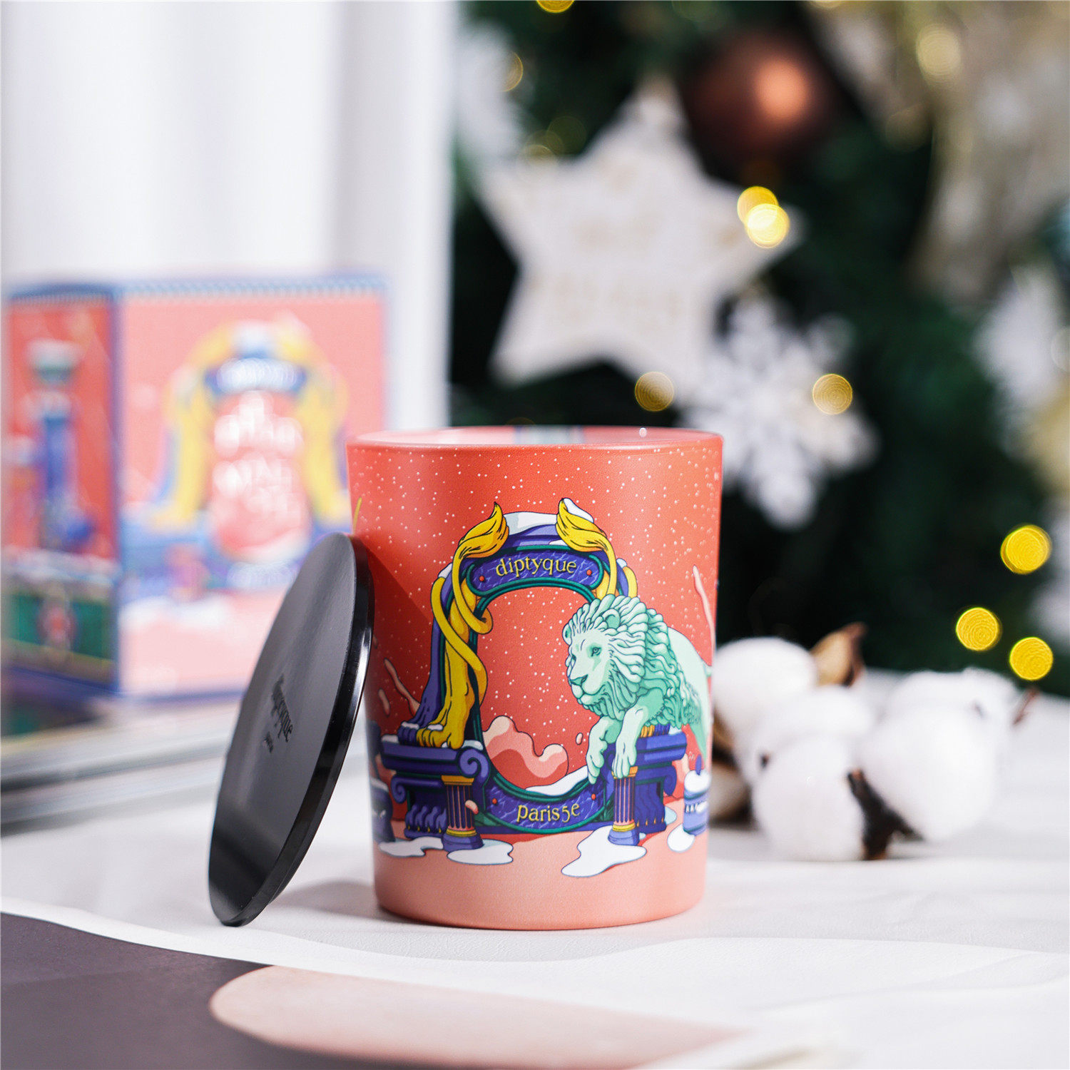 French Diptyque Fragrance Scented Candle Berry Rose Fig Tuberose 190g