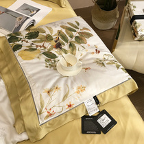 Summer Tencel Air Conditioning is summer quilt four-piece Ice Silk single double thin quilt can be washed spring and autumn quilt core