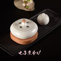 Ceramic timed thermoregulation Electronic incense stove Home Sandalwood Sandalwood Powder essential Oil Incense Smoked Bedroom Inner Guest Hall Electric Incense Stove