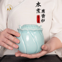 Ceramic water cooking incense stove Home insert electronic incense stove fragrant tea room Sleeping Sandalwood Essential essential Oil Fragrant Powder balsammy Daubergine