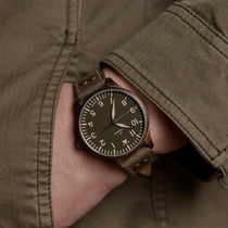 American LAO Longkun doing old retro pilot pilot bronze olive green AACHEN limited table