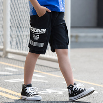  Boys  five-point pants summer thin Western style childrens pants Boys shorts medium and large childrens summer pants overalls tide