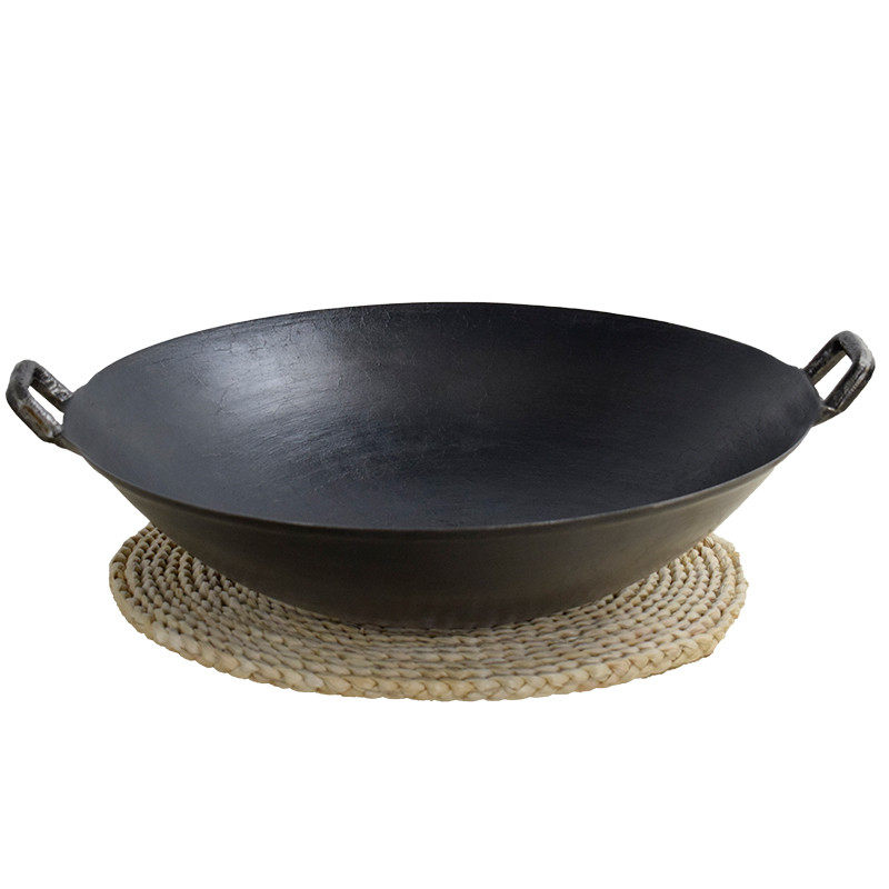 老式生铁锅地锅鸡专用小铁锅家用传统铸铁(热品库)