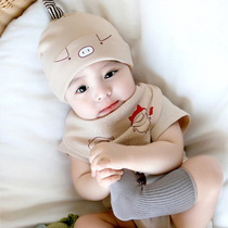 Baby hats autumn and winter infants men and women Baby Cotton tire cap newborn 0-3 6 months wind protection cap