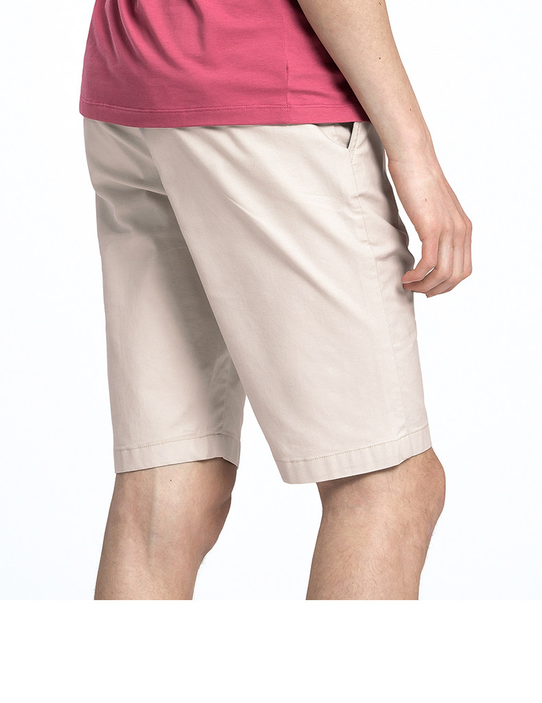 骆驼男装官方旗舰店夏季商务男士短裤纯色沙滩五分裤爸爸休闲中裤_7折