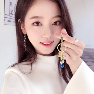韩国可爱串珠钥匙扣女创意小清新汽车钥匙扣男情侣款包包钥匙挂件