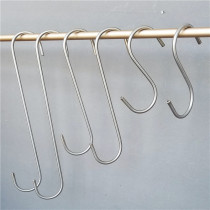 Clothing store adhesive hook stainless steel S hook adhesive hook long hook large s type hook round s hook round s hook hook display shelf adhesive hook