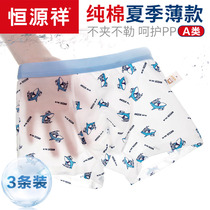 Hengyuanxiang boys underwear cotton summer thin modal childrens boxer mens small middle and Big Boy boxer shorts