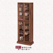 Jazz solid wood audio rack 201 luxury door CDDVD disc storage cabinet