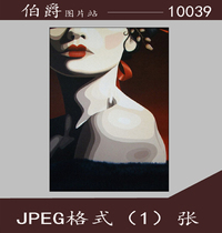 Entrance decoration painting sofa background wall painting Nordic style abstract light luxury figure oil painting living room hanging material